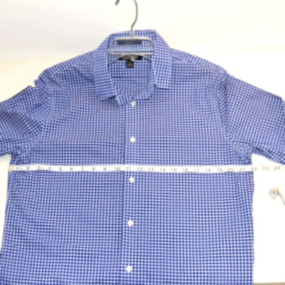 Banana Republic Men's Small Blue Plaid Button Up Shirt – Size: Large - Picture 5 of 11